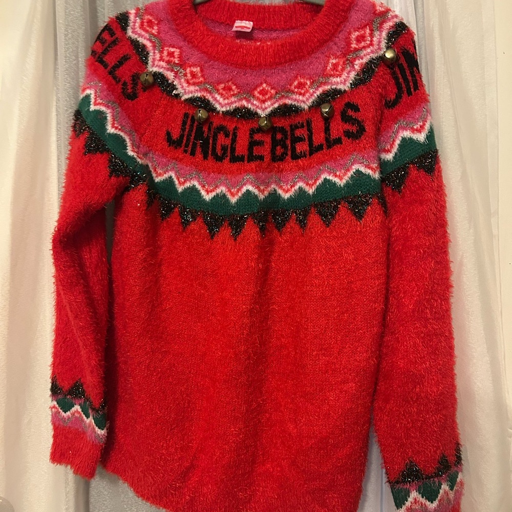 Red Jingle Bells Ugly Christmas Sweater